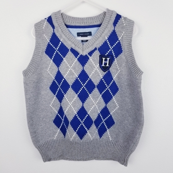 Tommy Hilfiger Other - Tommy Hilfiger Gray Argyle Sweater Vest, size 5